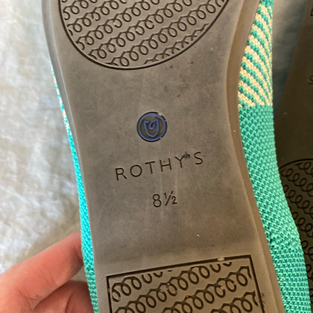 Retired Rothy’s Calypso Blue Green Turquoise Teal Flats - Picture 7 of 13